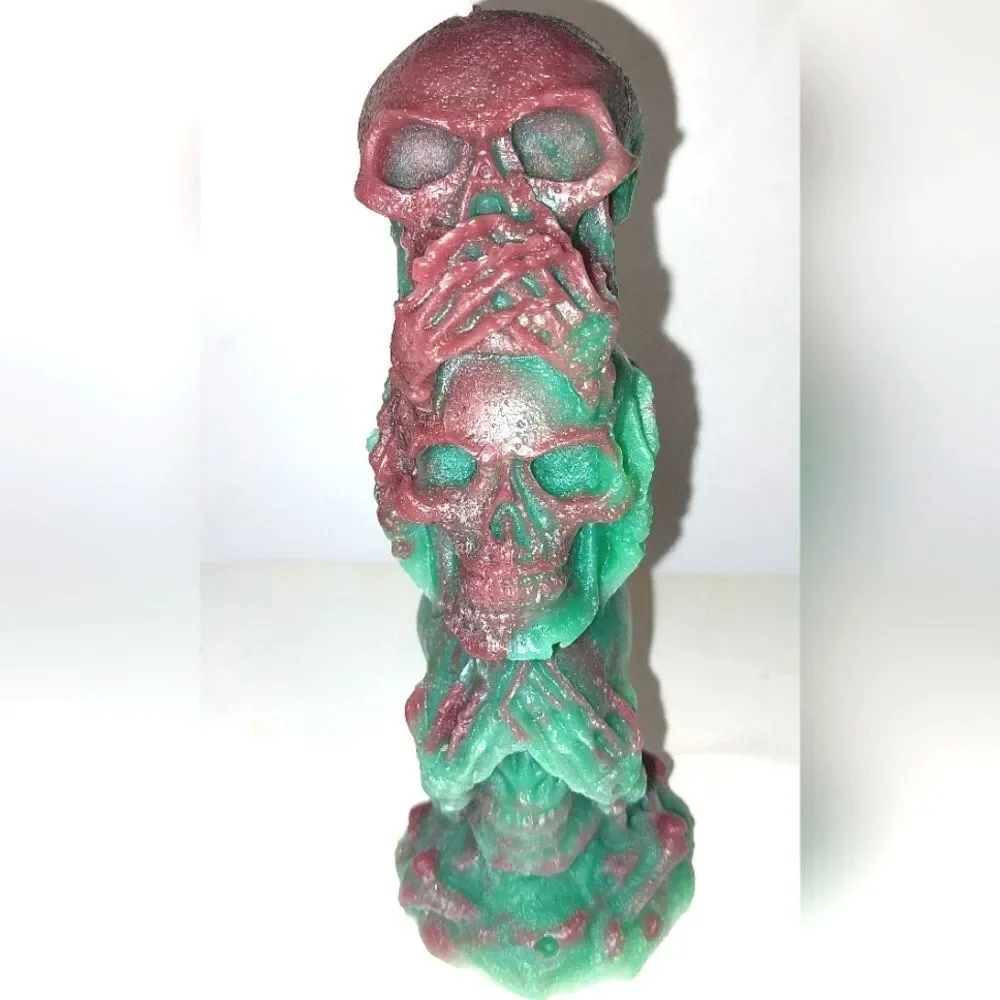 Hand crafted limited edition speak no evil hear no evil see no evil candle